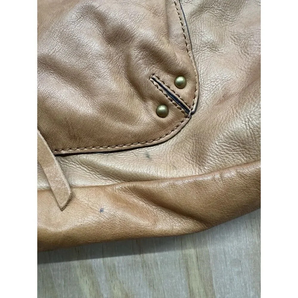 Vintage Lucky Brand Suede Brown Slouchy Hobo Large Crossbody Bag - Picture 8 of 11